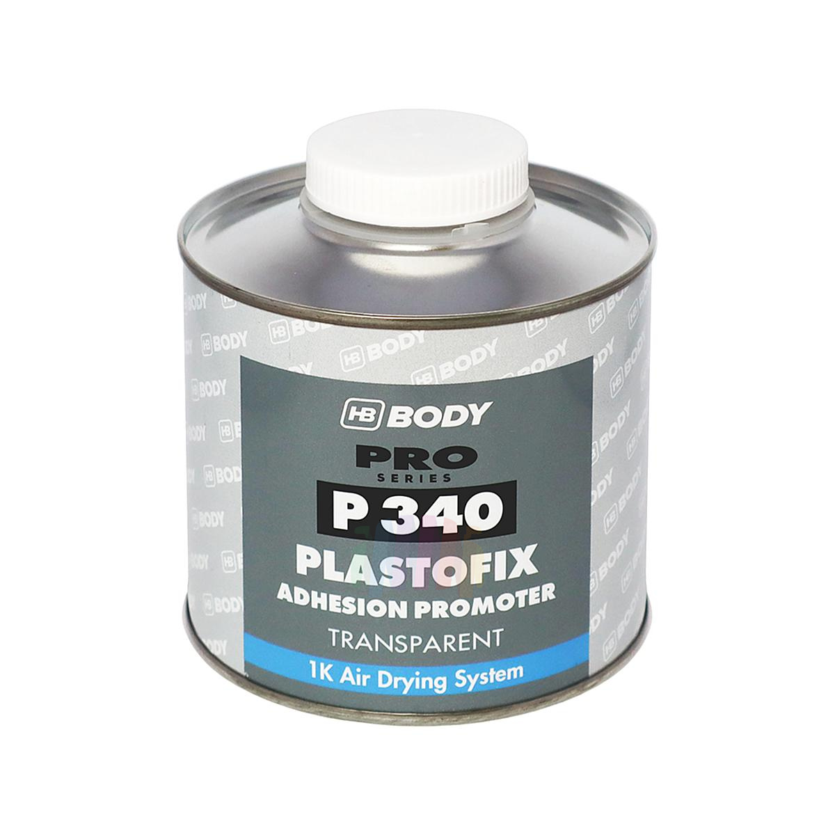 HB BODY P340 1K Plastofix Грунт адгезионный автомобильный для пластика и бамперов 0,5 л.
