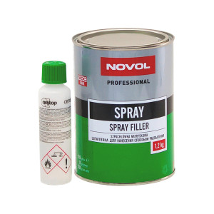 NOVOL Spray Filler Жидкая шпатлевка 1,2 кг.