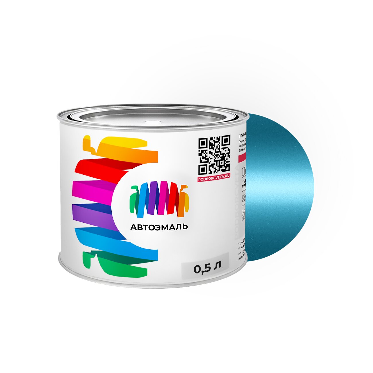 Автоэмаль Toyota (Тойота) «Cool Soda», код цвета 8V7 (синий), базовая краска 0,5 л.