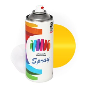 Аэрозольная краска для GMC (Дженерал моторс) «Rollins Yellow», код цвета GMA9414P, WA9414 (желтый), базовая автоэмаль, баллончик 520 мл.