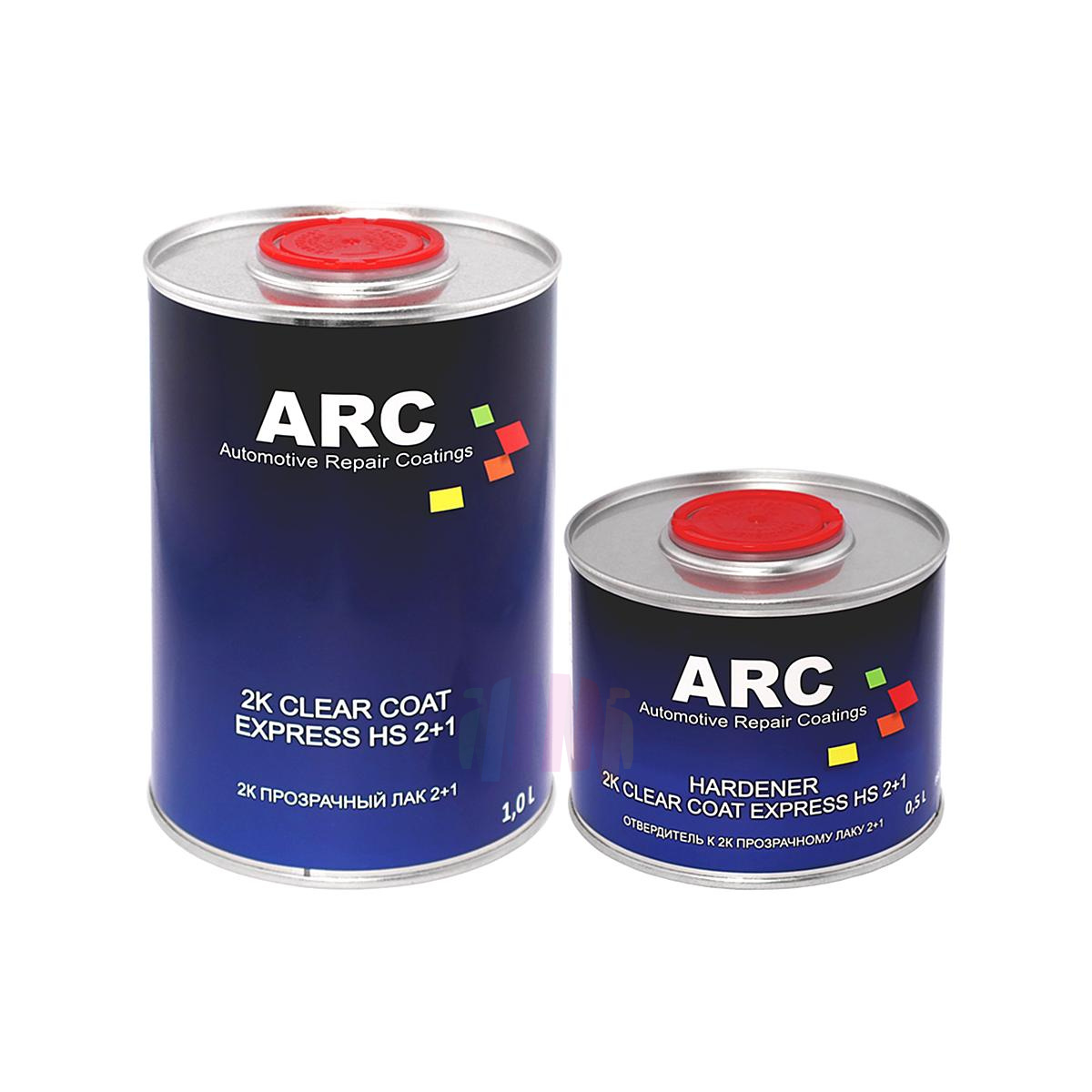 ARC 2K Express HS 2+1 Clear Coat Прозрачный быстросохнущий акриловый лак 1 л. с отвердителем 0,5 л.
