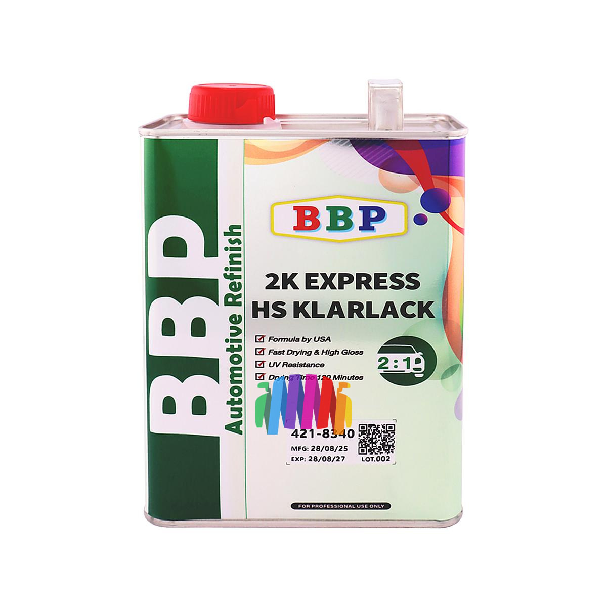 Быстросохнущий автомобильный лак BBP BIG BEN 2K Express HS Klarlack Quick Clear 2