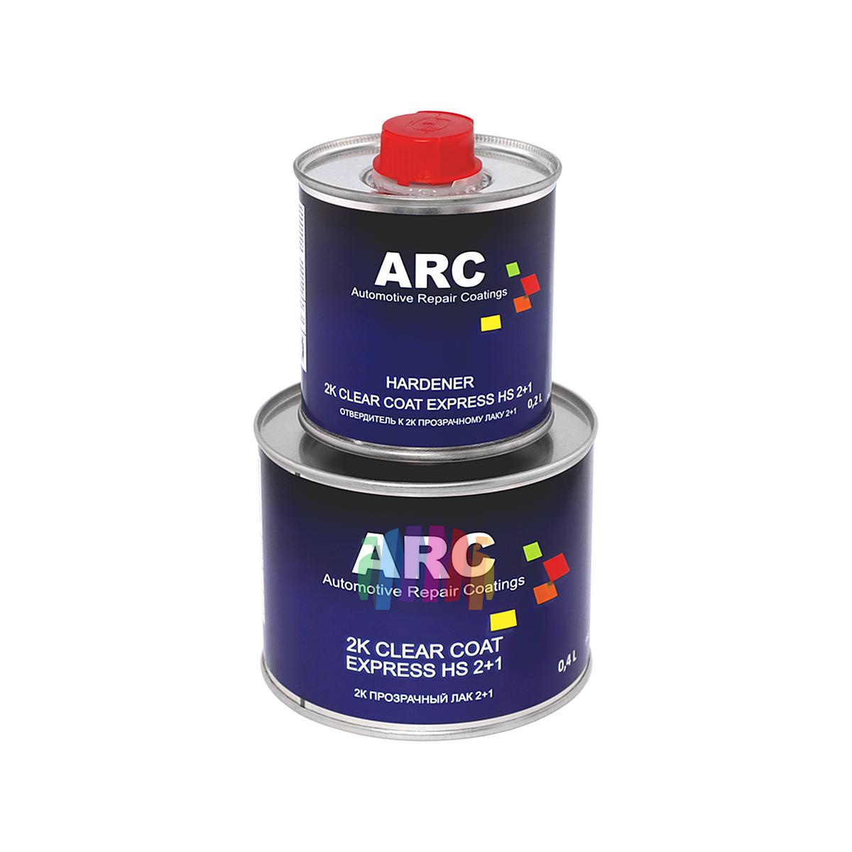 Прозрачный акриловый лак ARC 2K Express HS 2+1 Clear Coat 0,4 л. с отвердителем 0,2 л. 4