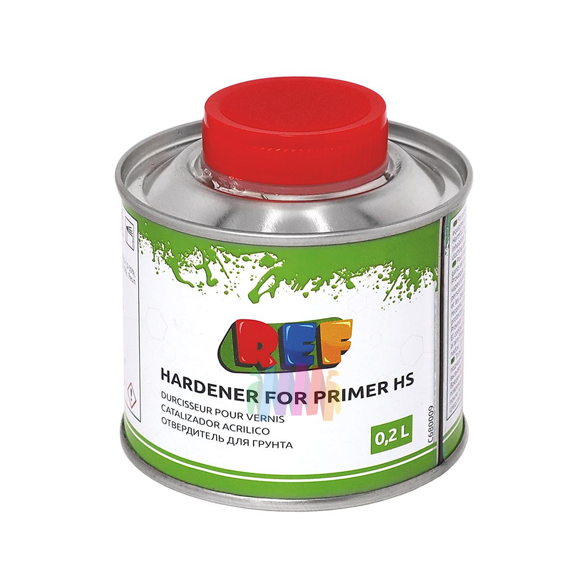 Грунт акриловый автомобильный REF HS 4:1 серый 0,8 л. с отвердителем 0,2 л. 5