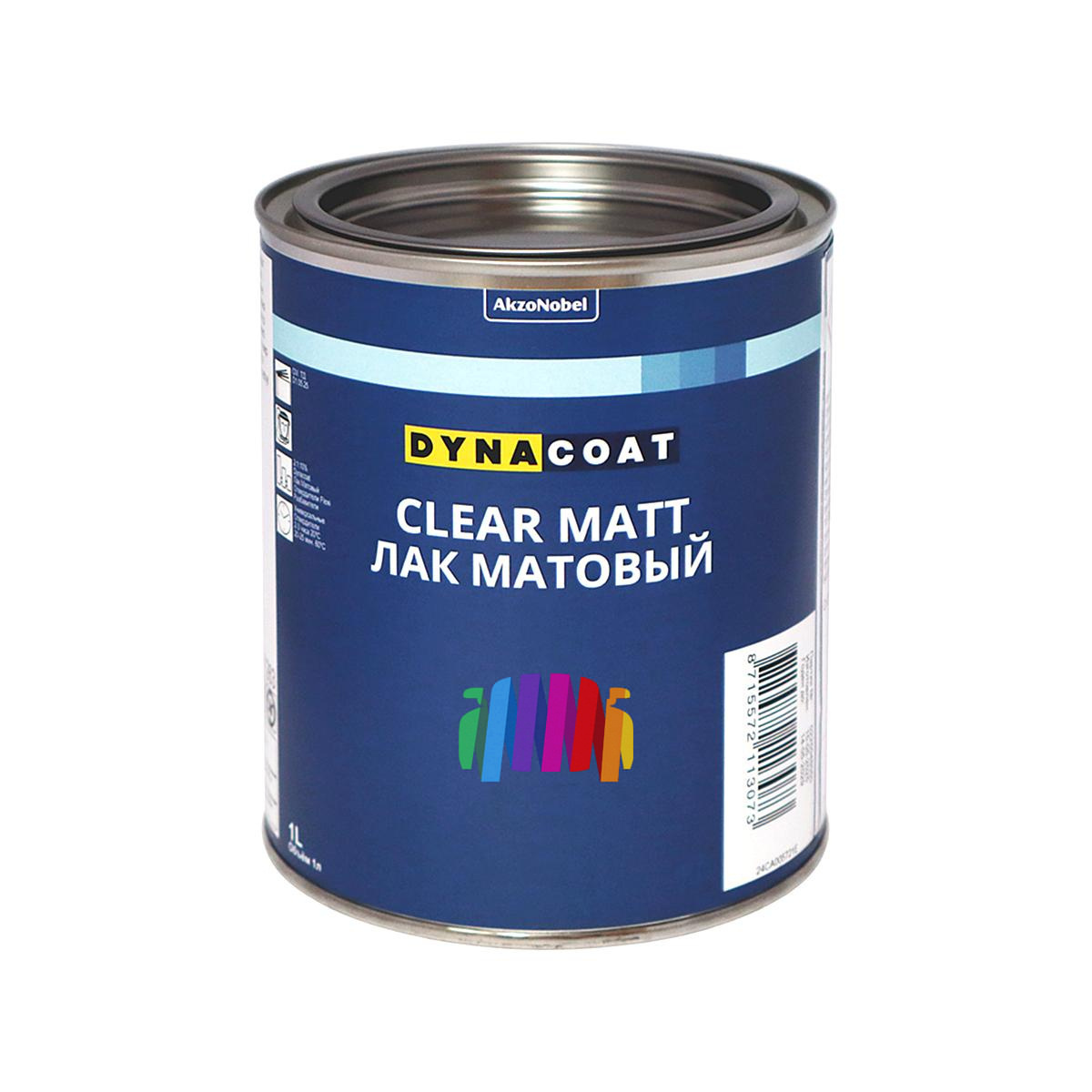 Лак матовый автомобильный акриловый Dynacoat Clear Matt 1 л. с отвердителем Flexi Medium 0,5 л. 2