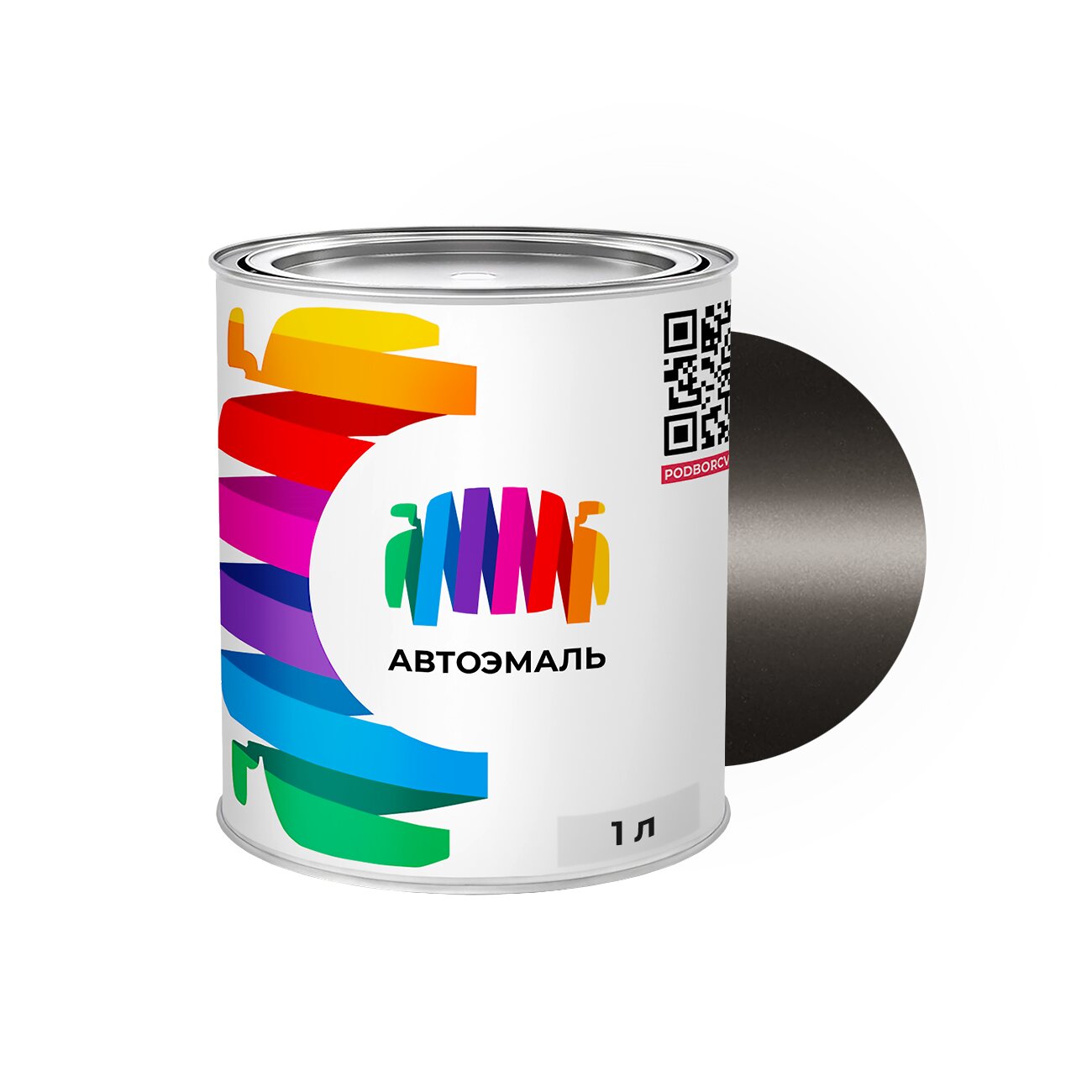 Автоэмаль Mazda (Мазда) «Custom Silver», код цвета V9, W5 (коричнево-серый), базовая краска 1 л.