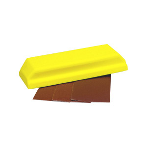 Мягкий шлифовальный блок на липучке 190 x 70 мм.