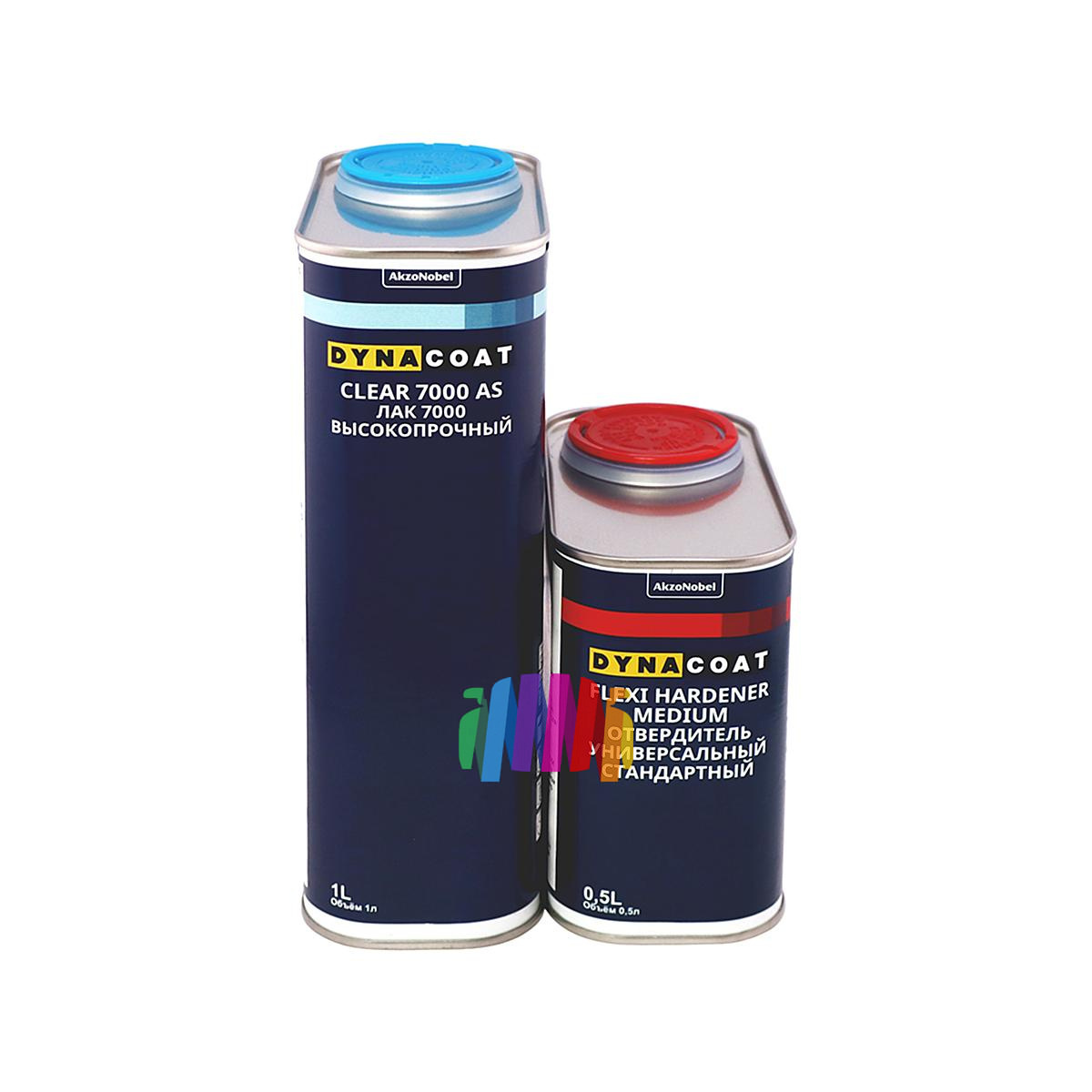 Лак высокопрочный Dynacoat Clear 7000 AS 1 л. с отвердителем Clear 7000 AS 0,5 л.
