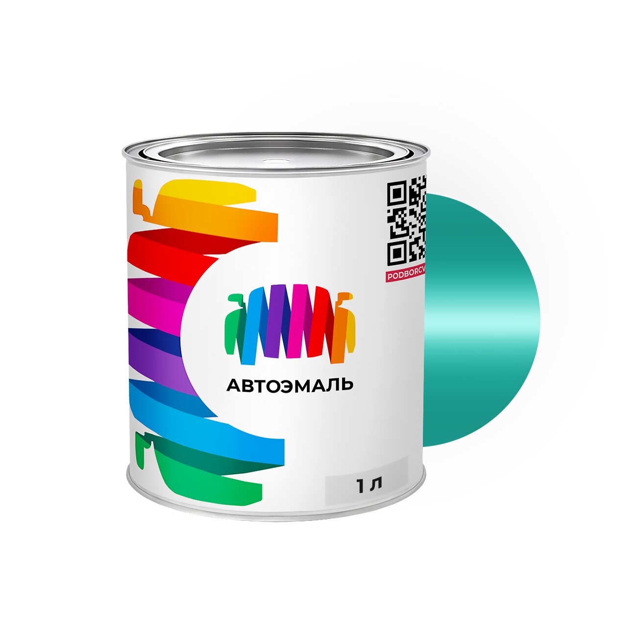 Автоэмаль Mazda (Мазда) «Lt. Green», код цвета H6154 (бирюзовый), базовая краска 1 л.