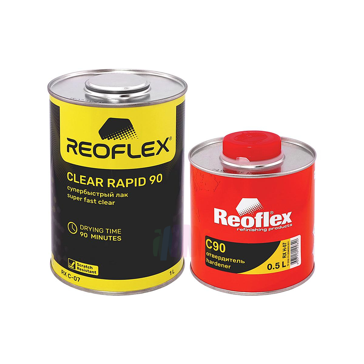 REOFLEX RX C-07 Clear Rapid 90 Min Super Fast Супербыстрый лак против царапин 1 л. с отвердителем 0,5 л.
