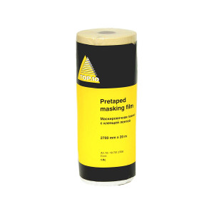 TOP10 10.701.2700 Pretaped Masking Film Маскировочная пленка с клеящей лентой 2,7 x 20 м., толщина 10 мкм.