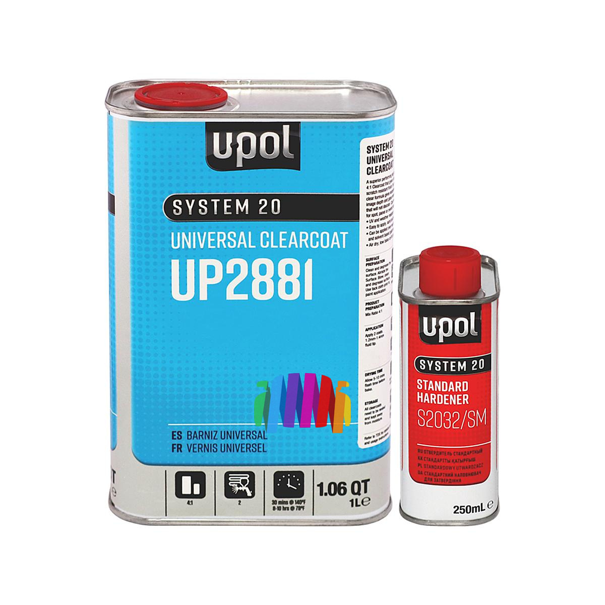 Автомобильный акриловый лак U-POL S2088/1 2К HS 4:1 Universal Clearcoat 2