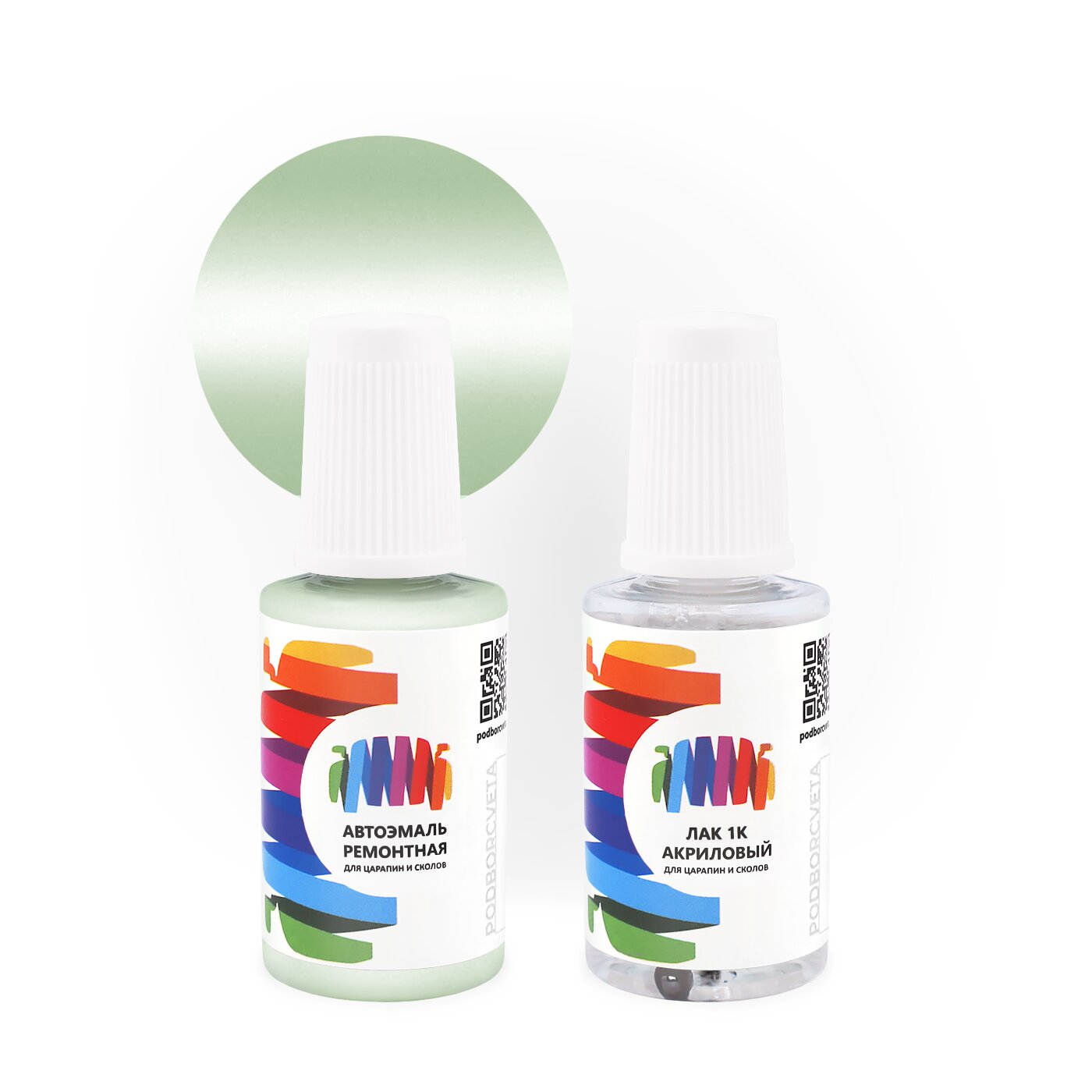 Подкраска для Suzuki (Сузуки) «Pale Muscat», код цвета ZY7 (зеленый), базовая автоэмаль 3 сл. с кисточкой от сколов и царапин, штрих-корректор 20 мл.