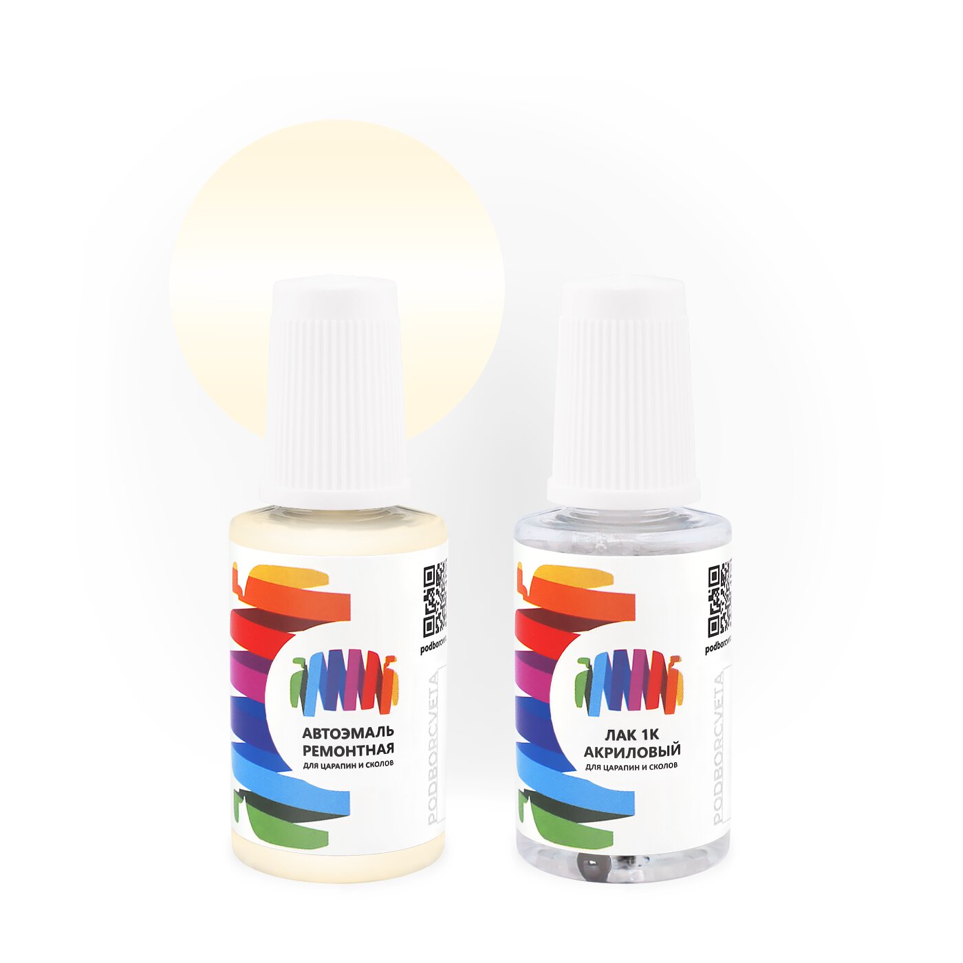 Подкраска для DAF (ДАФ) «Natural Beige», код цвета 1746875-2414, 1746875-2414-AA-F, 2414, S8700 (бежевый), базовая автоэмаль с кисточкой от сколов и царапин, штрих-корректор 20 мл.