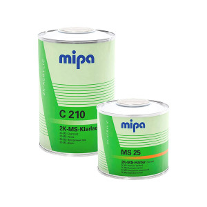 MIPA C210 2K MS Klarlack Автомобильный акриловый лак 1 л. с отвердителем 0,5 л.