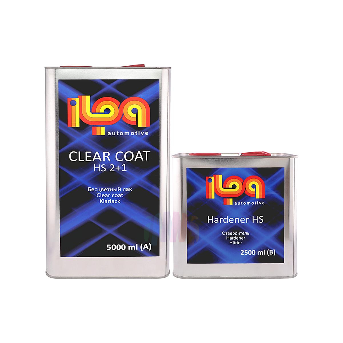 ILPA HS 2+1 Clear Coat Лак акриловый автомобильный прозрачный 5 л. с отвердителем 2,5 л.