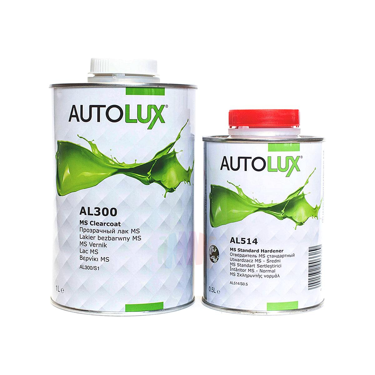 AUTOLUX AL300 MS Clearcoat Универсальный прозрачный лак 1 л. с отвердителем 0,5 л.