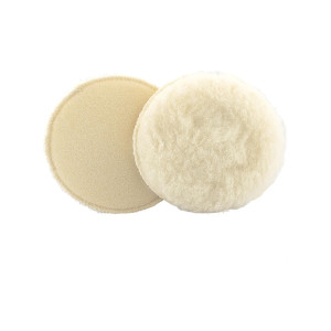 Круг полировальный из овчины на липучке 125 мм.