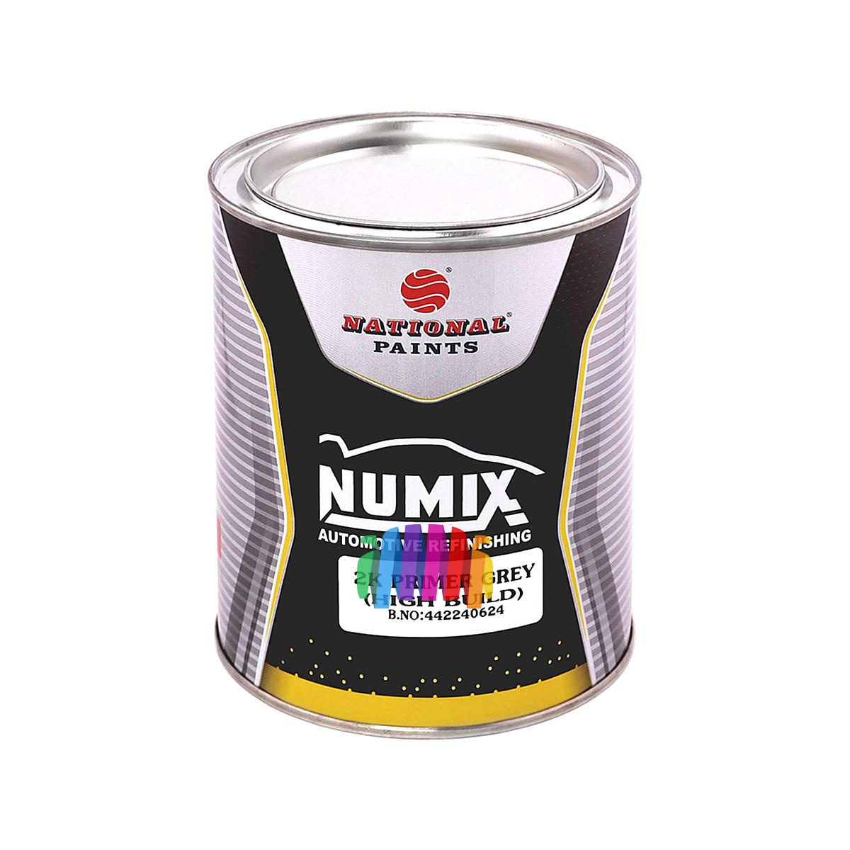 Грунт толстослойный акриловый автомобильный Numix 2K 4+1 High Build Primer серый 2