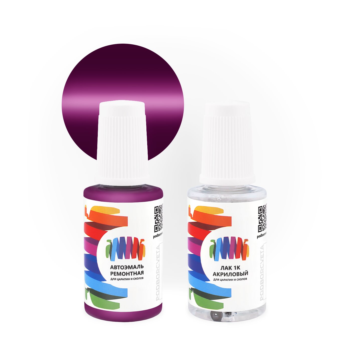 Подкраска для Scania (Скания) «Red», код цвета 1406135 (красный), базовая автоэмаль с кисточкой от сколов и царапин, штрих-корректор 20 мл.