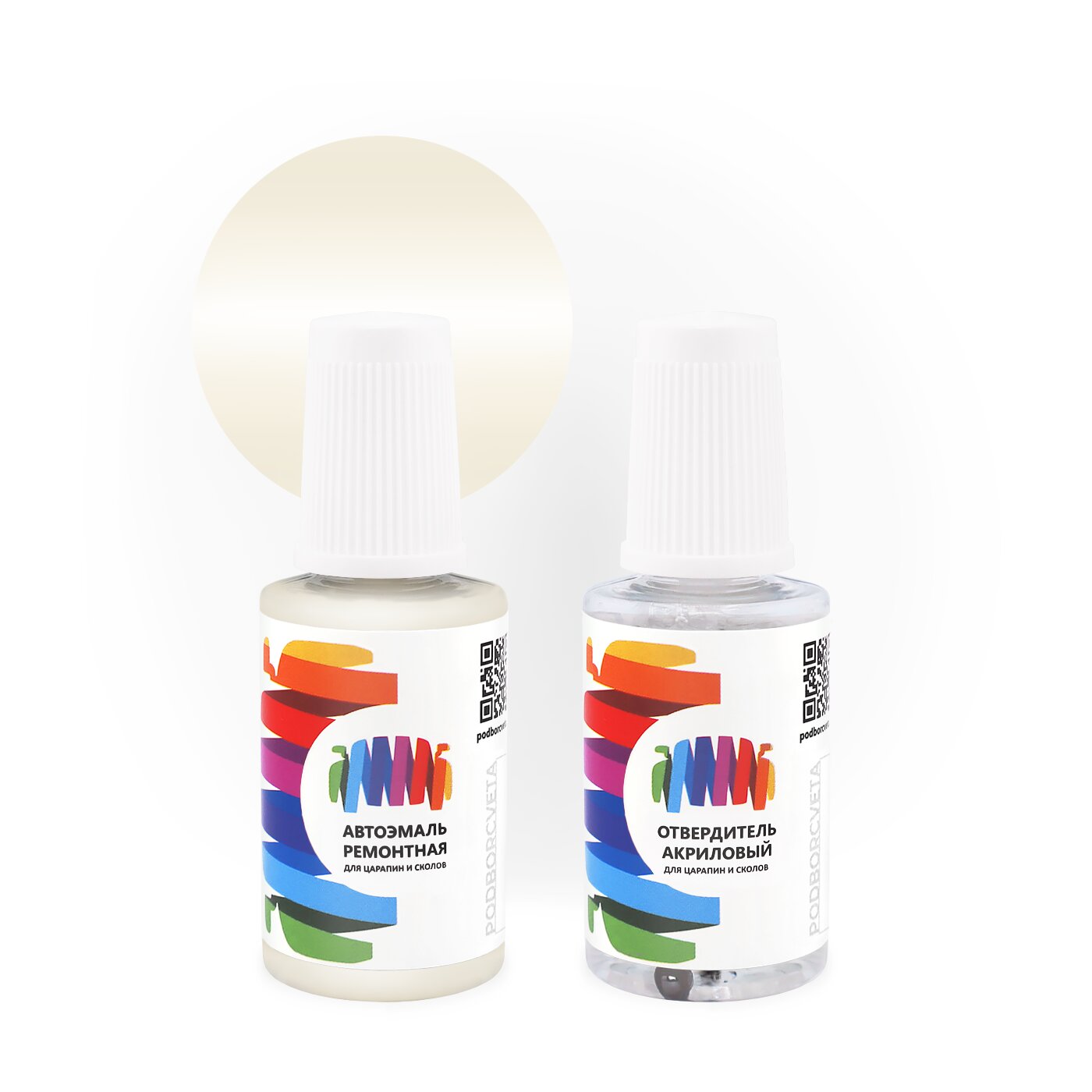 Подкраска для Subaru (Субару) «Gull White», код цвета 62 (коричнево-серый), акриловая автоэмаль с кисточкой от сколов и царапин, штрих-корректор 20 мл.