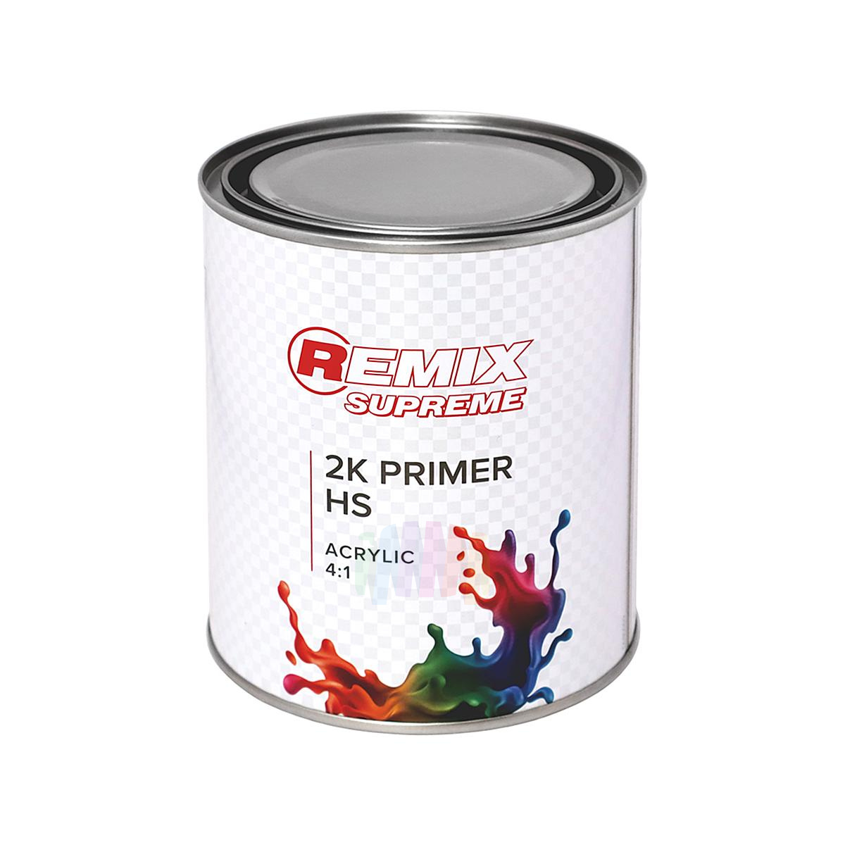 Грунт-выравниватель акриловый автомобильный Remix Supreme 2K Primer 4:1 HS серый 3