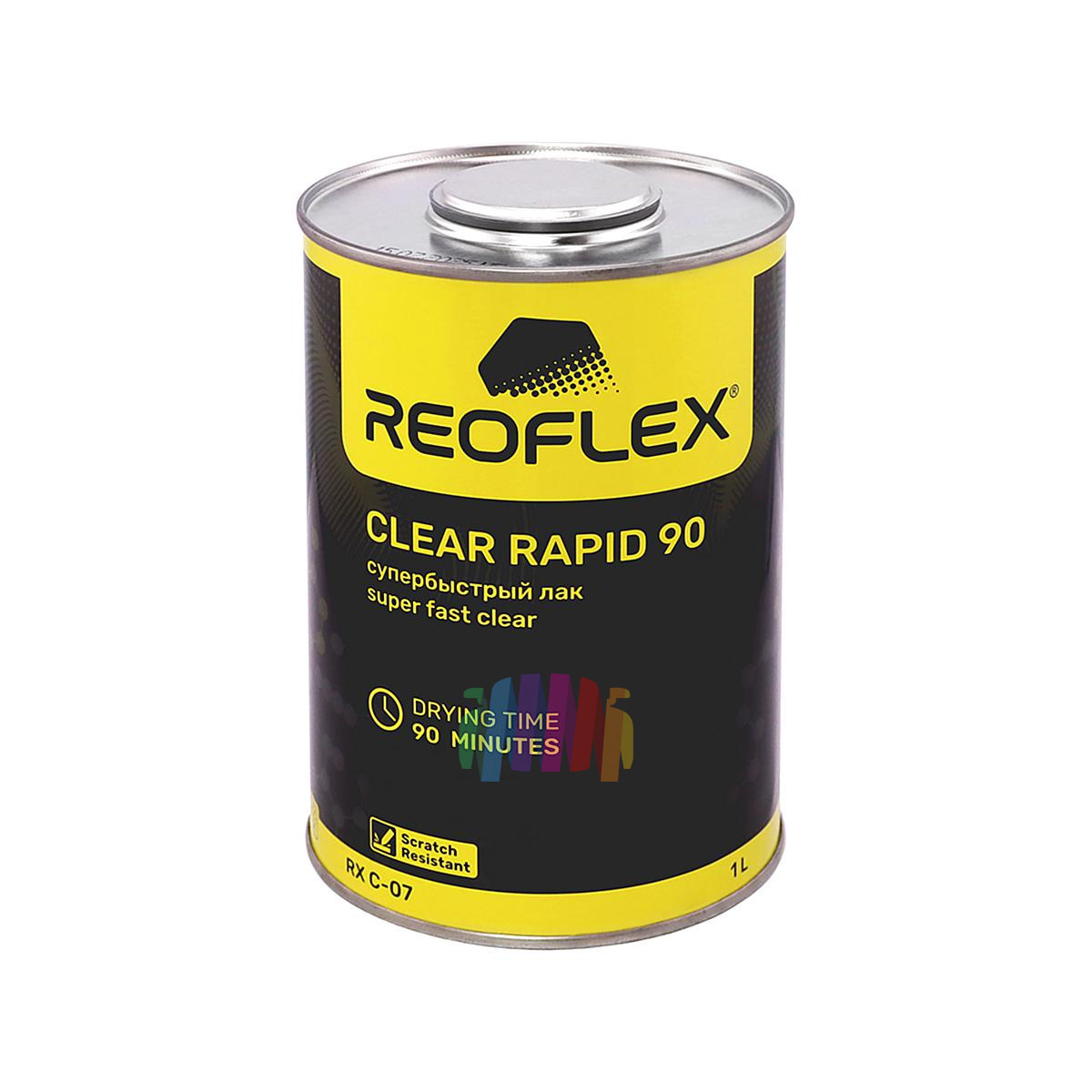 Супербыстрый лак против царапин Reoflex Clear Rapid 90 Super Fast 1 л. с отвердителем 0,5 л. 3