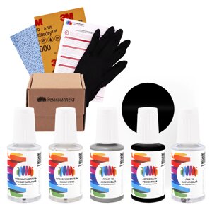 Ремкомплект для Rolls Royce (Ролс Ройс) «Black», код цвета 95.20.091, 9520091 (черный), базовая автоэмаль, набор для ремонта сколов и царапин