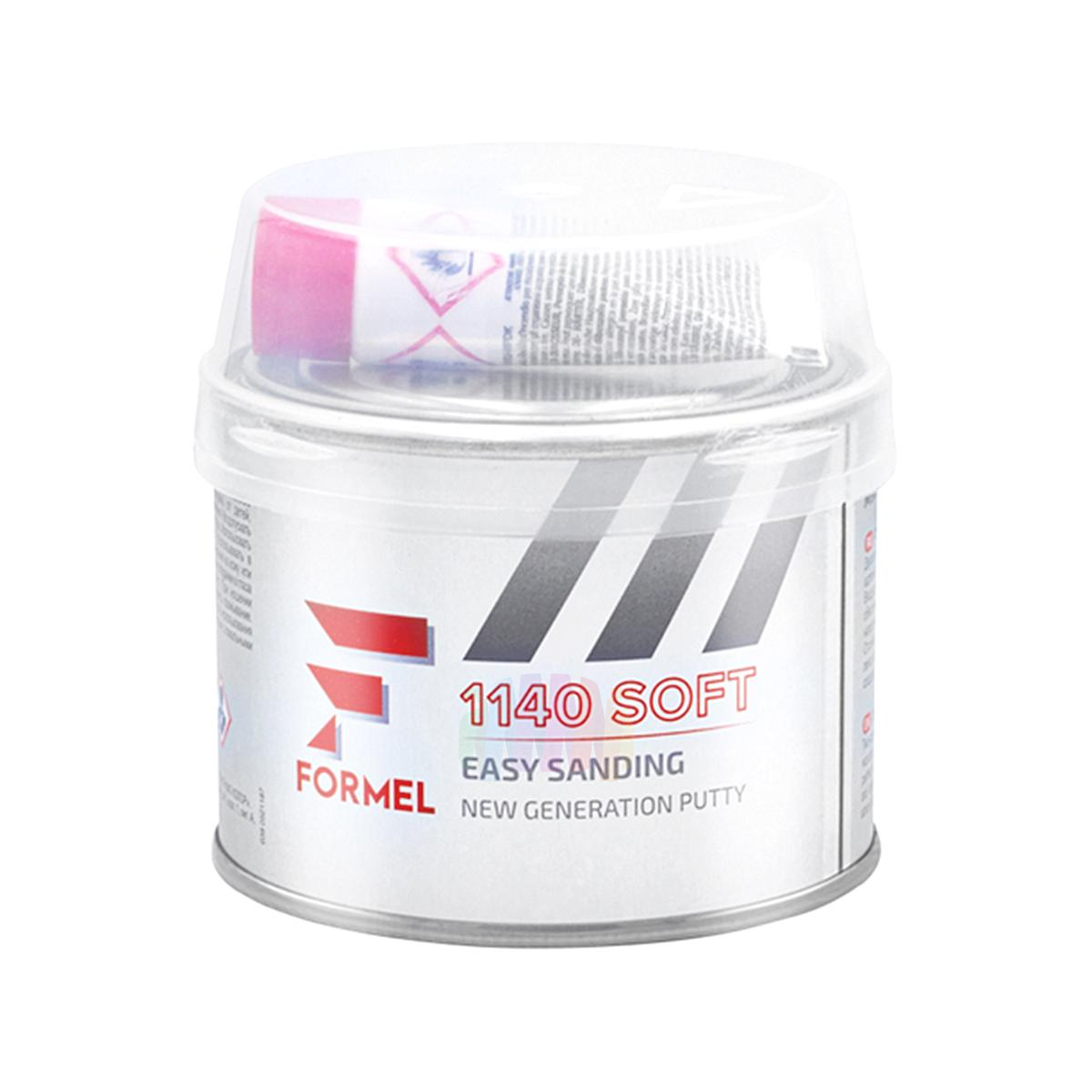 FORMEL 1140 Soft (FM-1143) Шпатлевка автомобильная наполняющая мультизернистая 250 г.