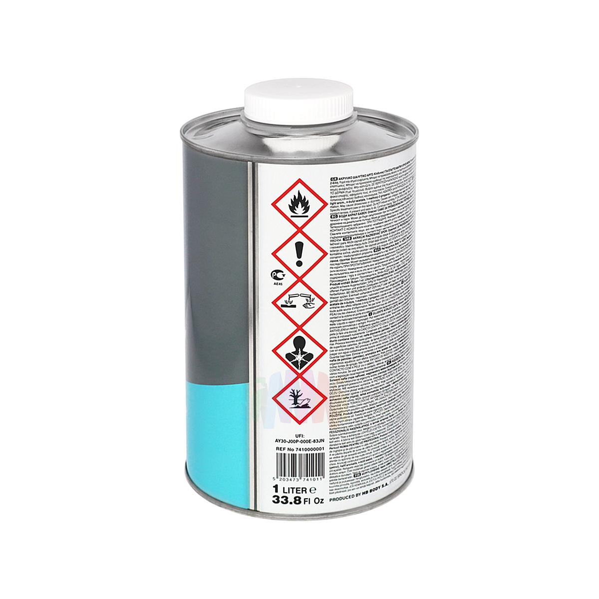 Разбавитель акриловый медленный HB Body 741 Acryl Slow Thinner 1 л. 2