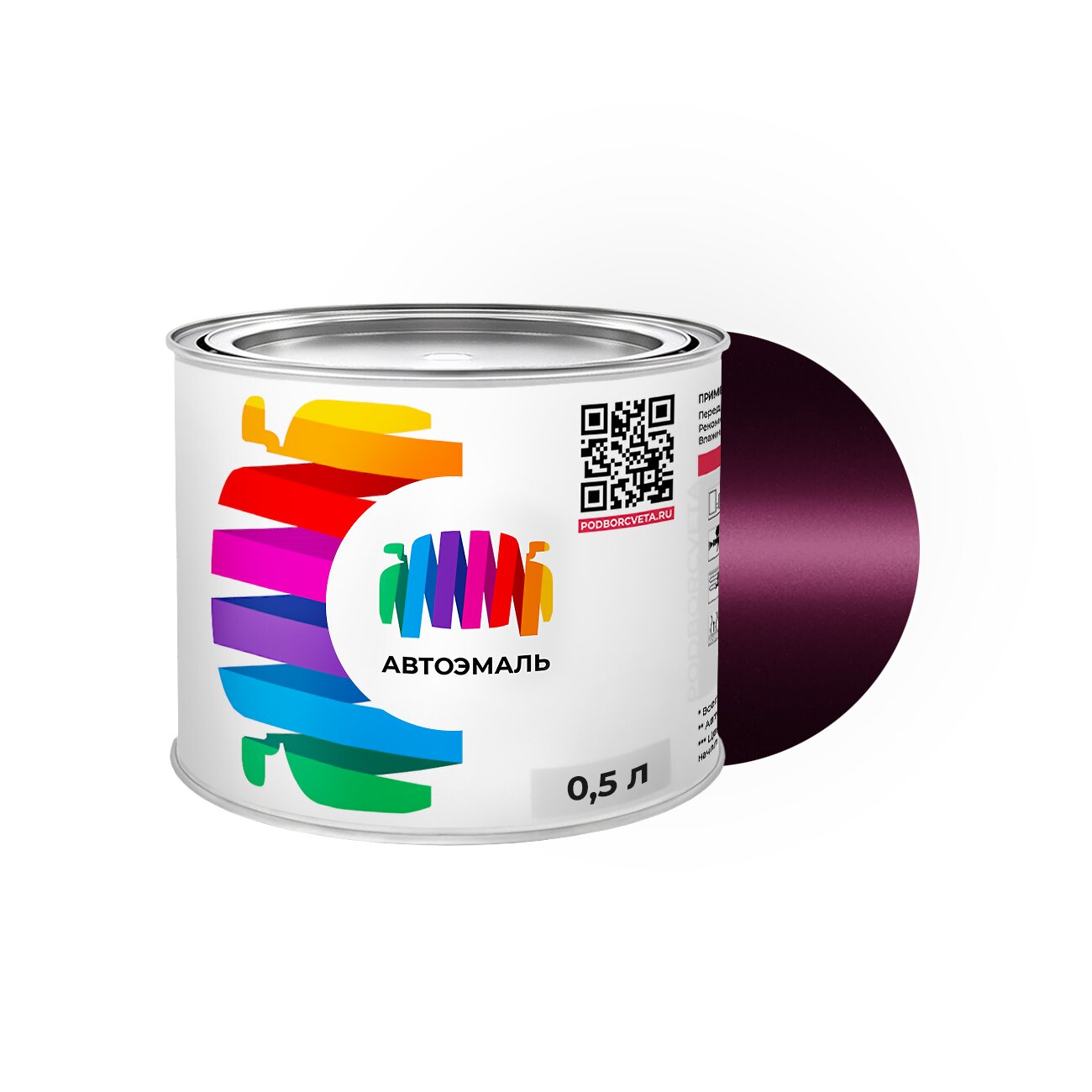 Автоэмаль Toyota (Тойота) «Dp. Blue Red», код цвета 3L7, KB2 (фиолетовый), базовая краска 0,5 л.