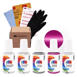 Ремкомплект для Volkswagen (Фольксваген) «Verkehrspurpur», код цвета 9400, H4A, LH4A (фиолетовый), акриловая автоэмаль, набор для ремонта сколов и царапин