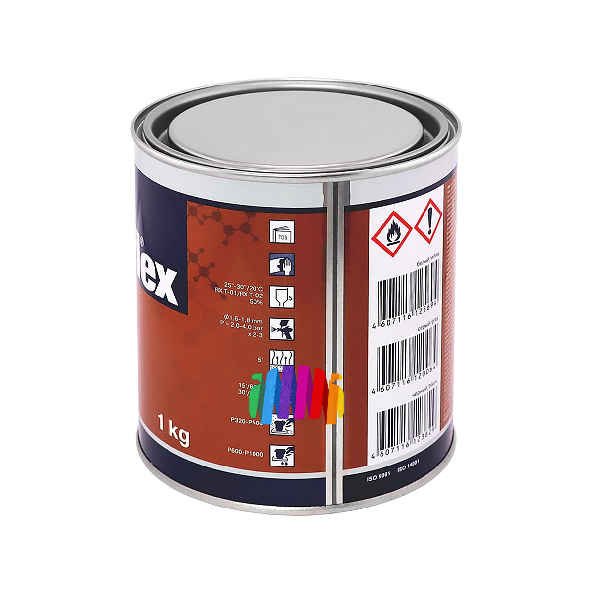 Акриловый выравнивающий грунт Reoflex RX F-02 1K Acryl Sealer белый 1 кг. 2