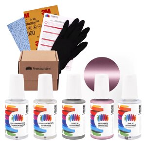 Ремкомплект для Kia (Киа) «Pink Coral», код цвета J2 (красный), базовая автоэмаль, набор для ремонта сколов и царапин