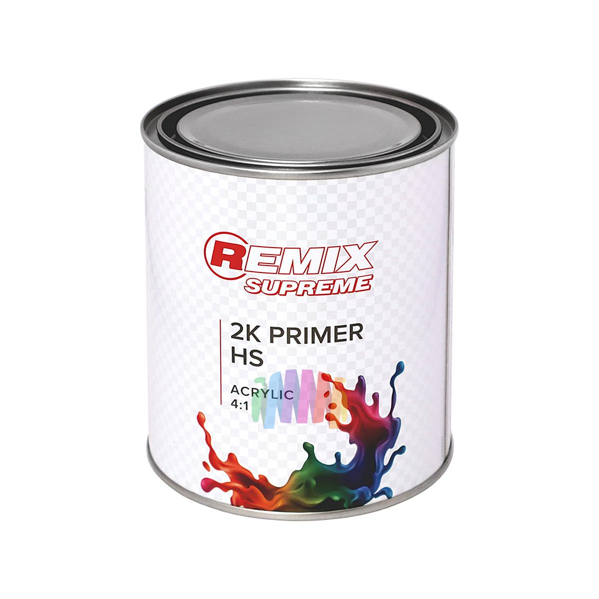 Грунт-выравниватель акриловый автомобильный Remix Supreme 2K Primer 4:1 HS серый 3