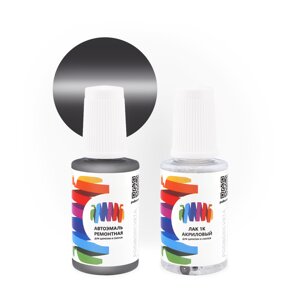 Подкраска для Toyota (Тойота) «Gray», код цвета 5182 (серый), базовая автоэмаль с кисточкой от сколов и царапин, штрих-корректор 20 мл.