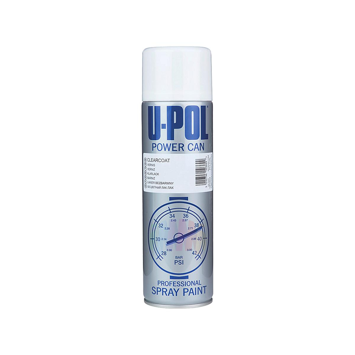 U-POL PCLC/AL Power Can Clearcoat Лак с высоким глянцем аэрозоль 500 мл.