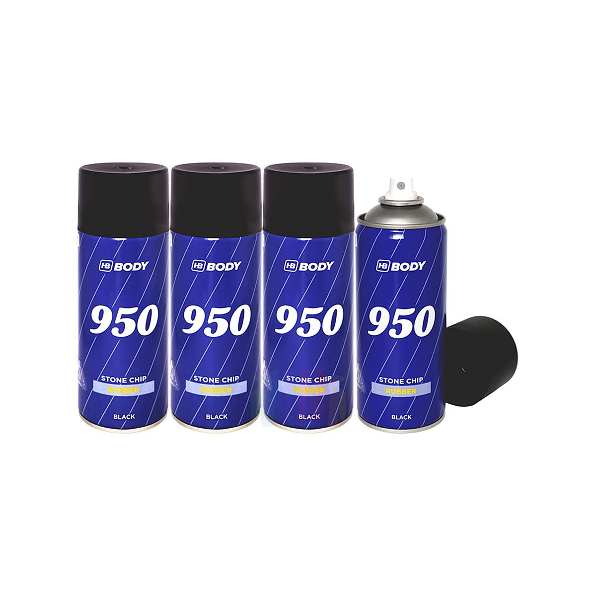 HB BODY 950 Antichip Антикор автомобильный аэрозоль 400 мл., комплект 4 шт.