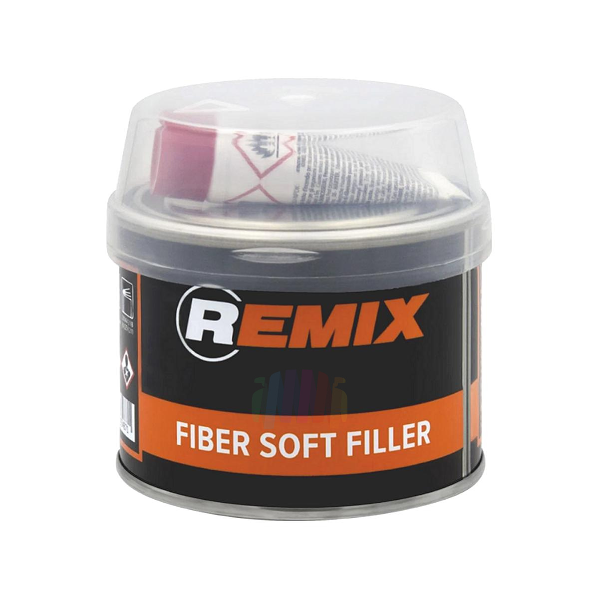 REMIX RM-FSF-250 Fiber Soft Filler Шпатлевка автомобильная со стекловолокном 0,25 кг.