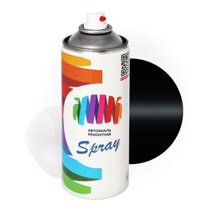 Аэрозольная краска для Mini (Мини) «Absolute Black», код цвета B11, C4R, WB11, WC4R (черный), базовая автоэмаль, баллончик 520 мл.