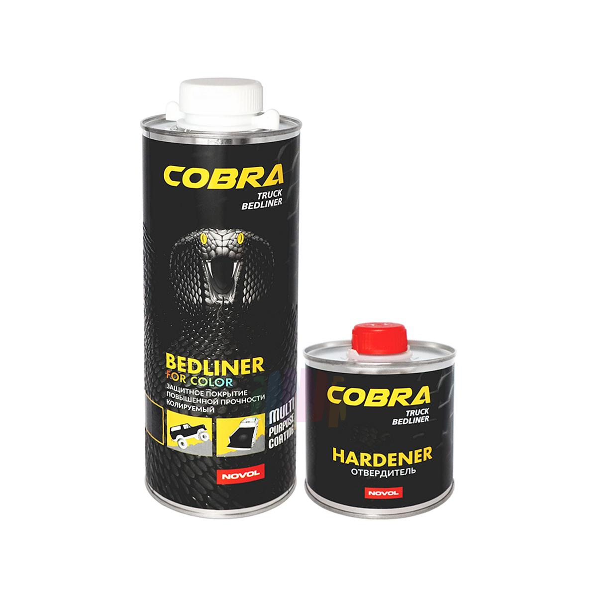 NOVOL Cobra Truck Bedliner Защитное покрытие 0,6 л. с отвердителем 0,2 л.