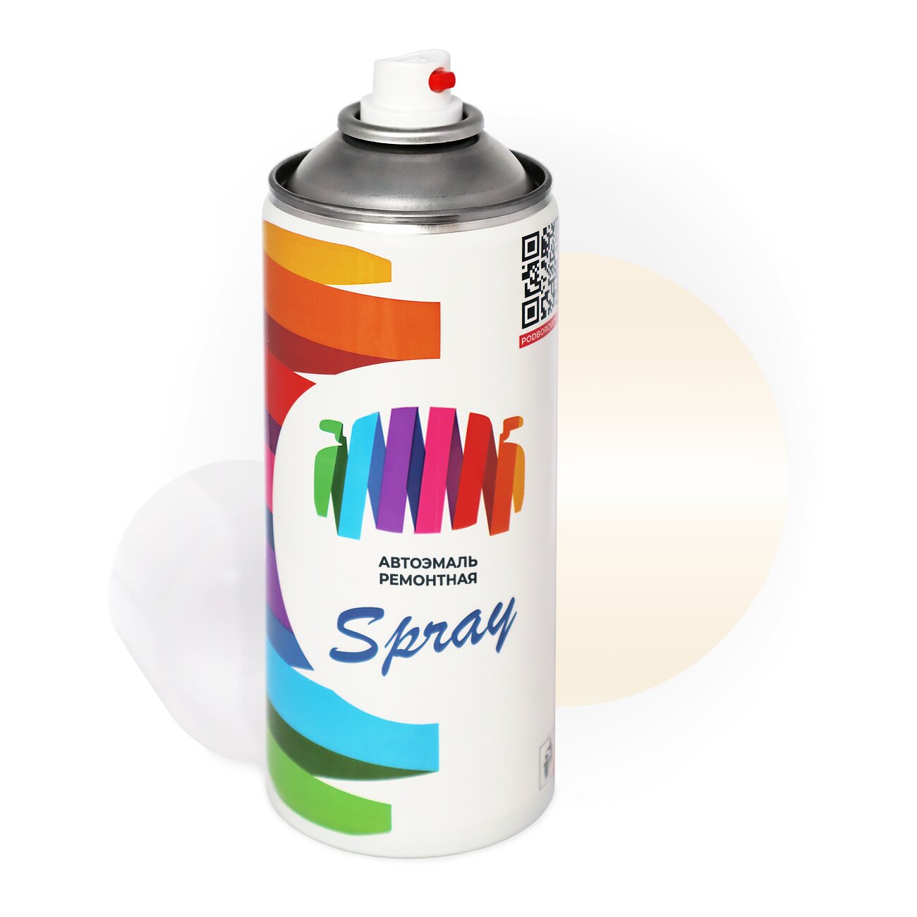 Аэрозольная краска для Man-Buessing (МАН) «Ack Beyaz», код цвета B2489, BS32B2489 (белый), базовая автоэмаль, баллончик 520 мл.