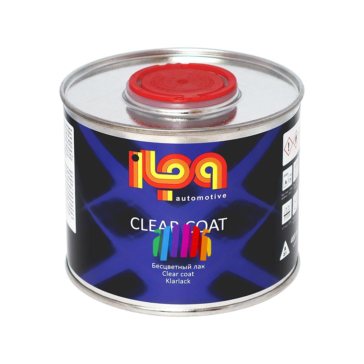 Лак акриловый прозрачный ILPA HS 2+1 Clear Coat 0,4 л. с отвердителем 0,2 л. 2