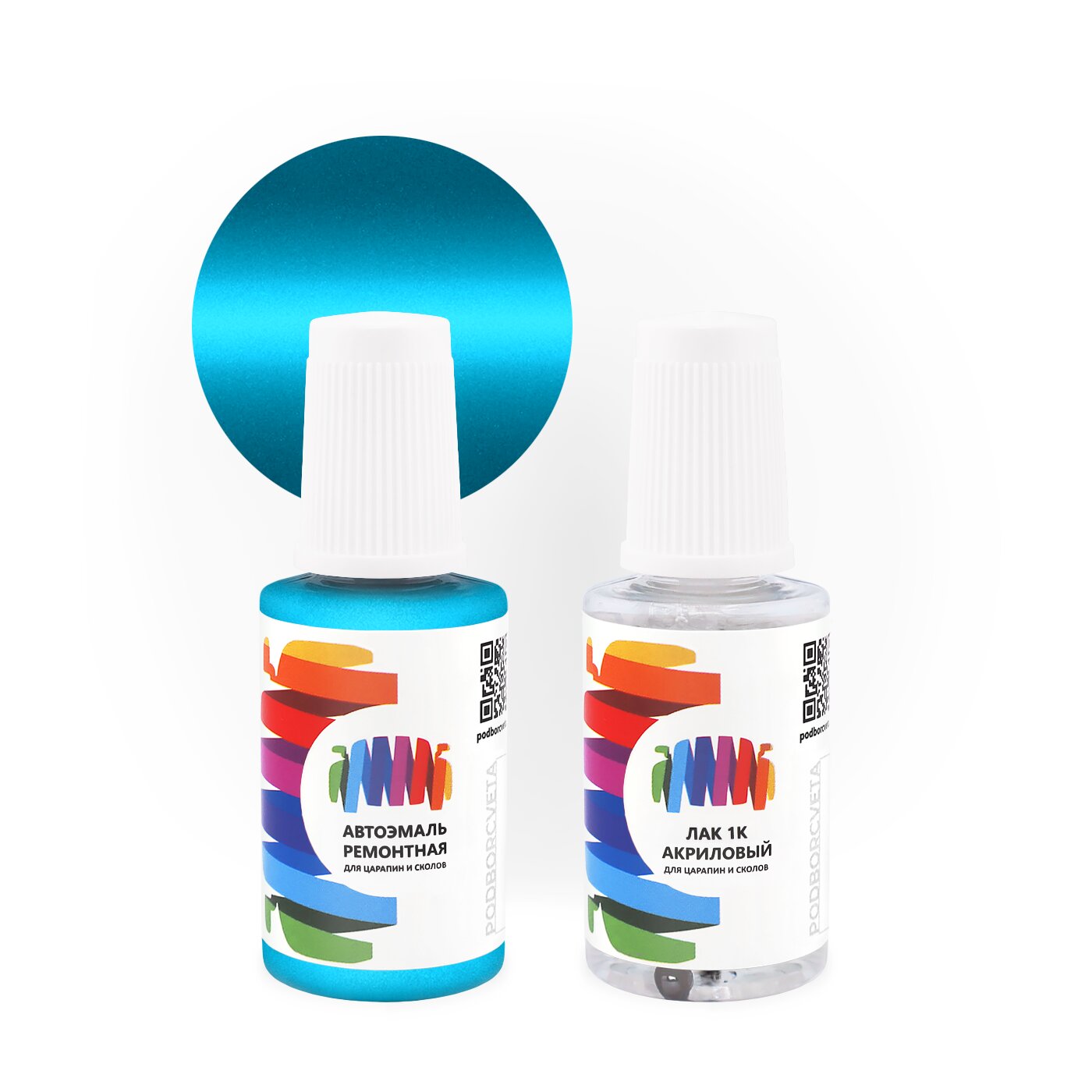 Подкраска для Suzuki (Сузуки) «Summer Blue», код цвета ZUW (синий), базовая автоэмаль с кисточкой от сколов и царапин, штрих-корректор 20 мл.