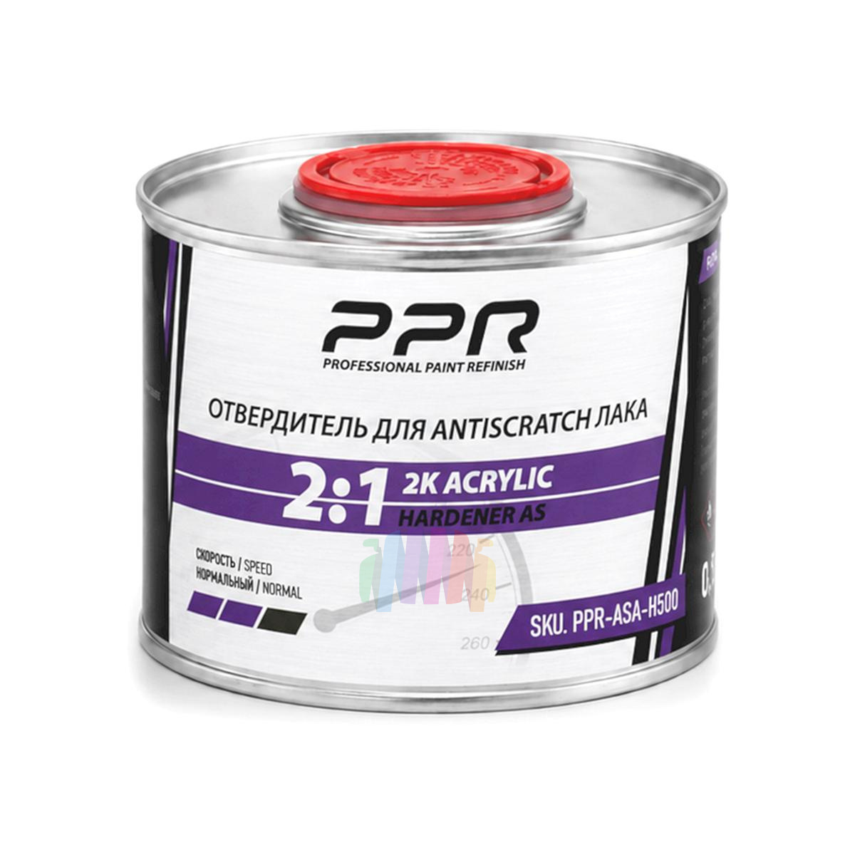 Глянцевый акриловый лак против царапин PPR 2K ANTISCRATCH 1 л. с отвердителем 0,5 л. 5