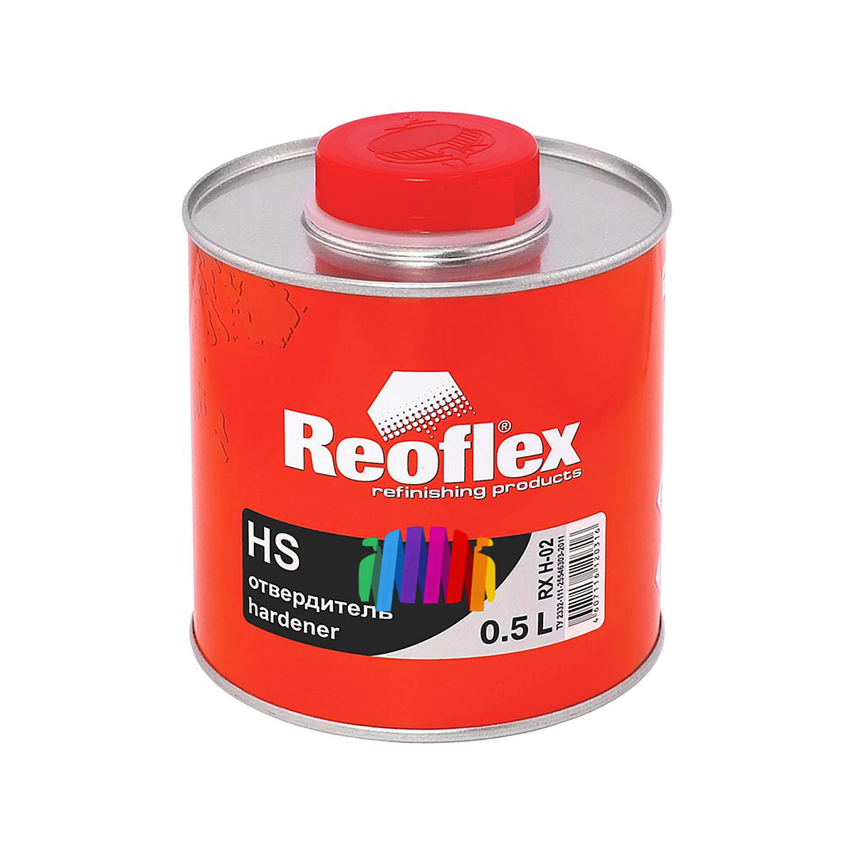 Лак акриловый автомобильный Reoflex RX C-02 HS 2+1 Clear Premium 1 л. с отвердителем 0,5 л. 5