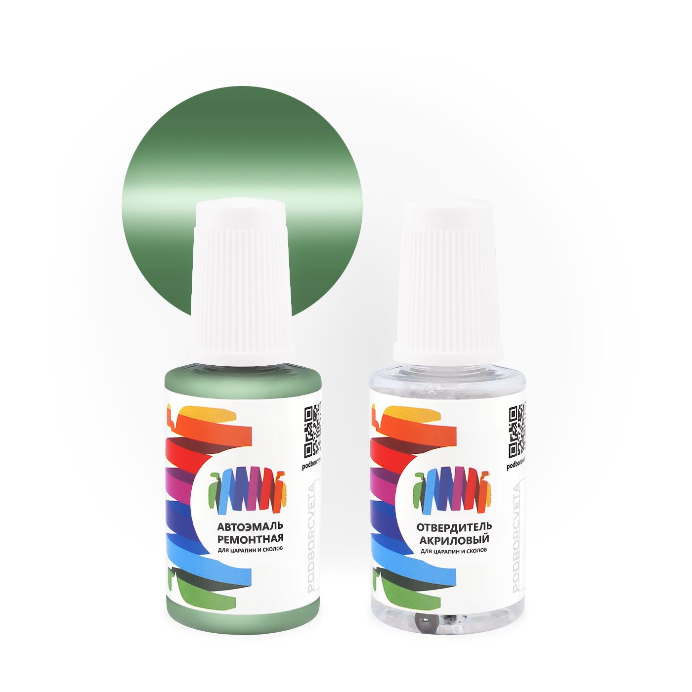 Подкраска для DAF (ДАФ) «Atlantic Green», код цвета 0527066-3003, 0527066-3003-AA-F, 3003, G8779, HMK (зеленый), акриловая автоэмаль с кисточкой от сколов и царапин, штрих-корректор 20 мл.