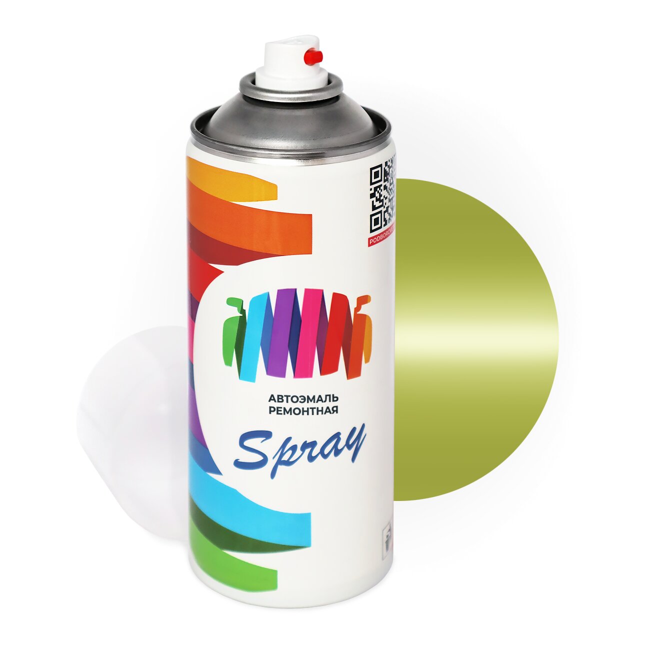 Аэрозольная краска для Volkswagen (Фольксваген) «Maigruen», код цвета LT6B, M5 (зеленый), базовая автоэмаль, баллончик 520 мл.