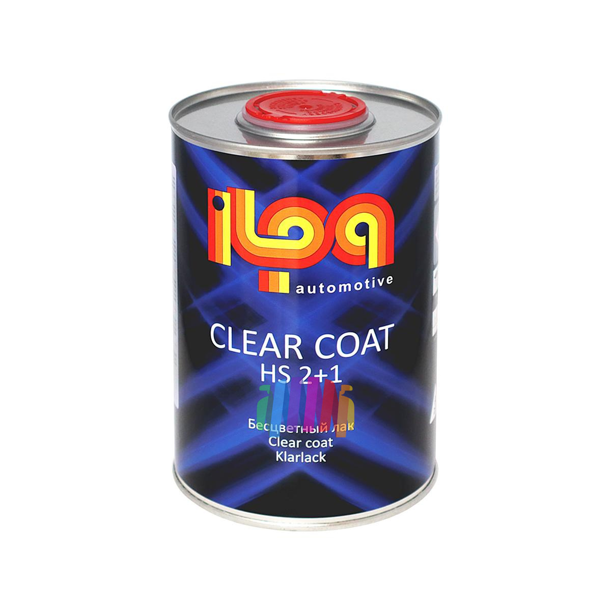 Лак акриловый прозрачный ILPA HS 2+1 Clear Coat 1 л. с отвердителем 0,5 л. 2