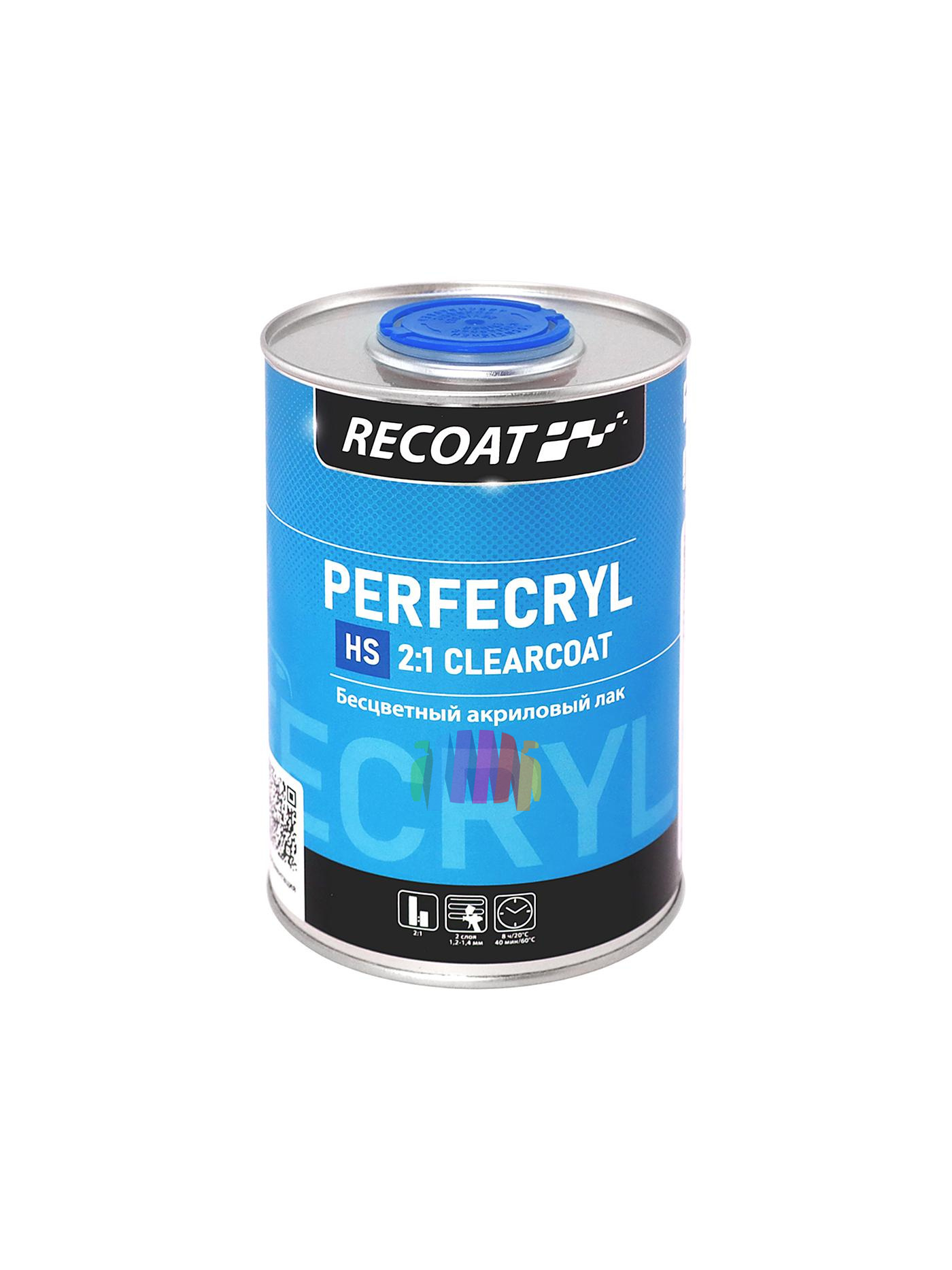 RECOAT RC-PCC10 2K HS PERFECRYL Прозрачный автомобильный акриловый лак (6 комплектов) 4